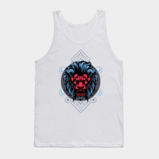What's Your Spirit Animal? Majestic Blue Light Lion Tank Top